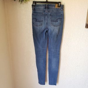 American Eagle 360 Next Level Stretch Super Hi-Rise Jeggings Size 0 Long